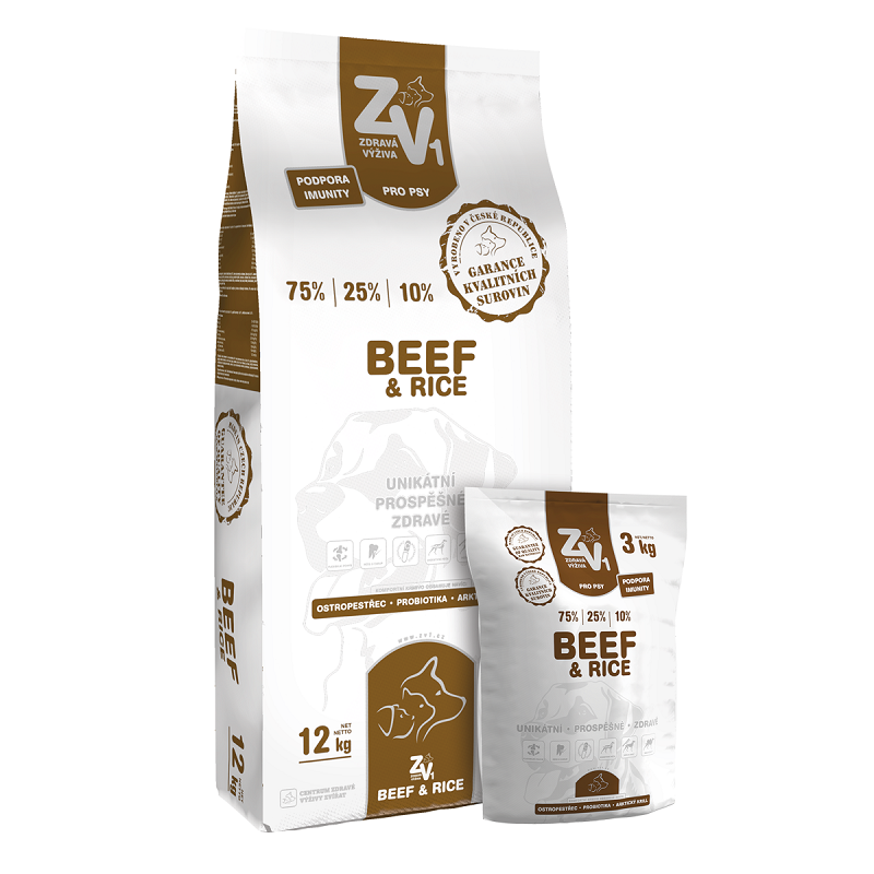ZV1 Beef & Rice 12 kg + DÁREK