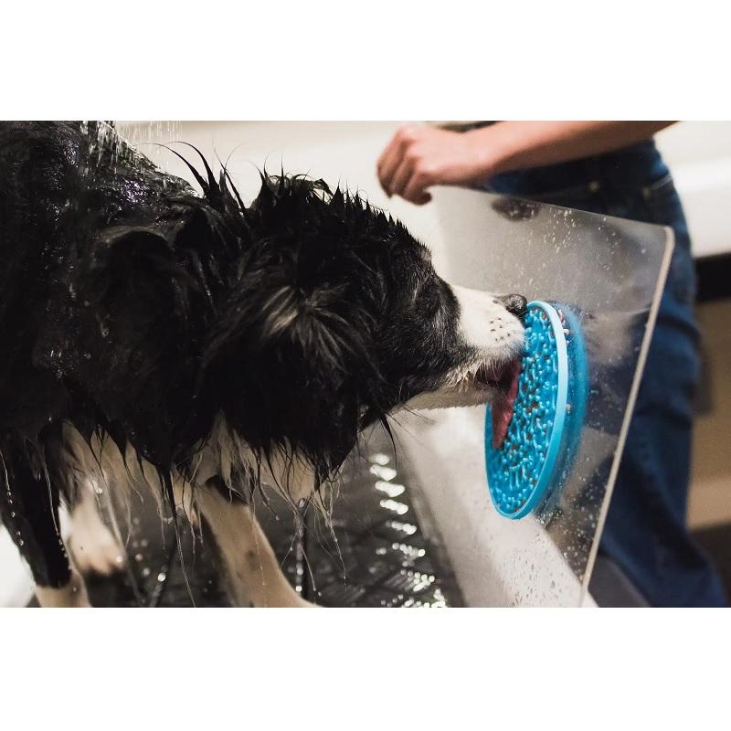 Amarago lízací podložka kruh modrý