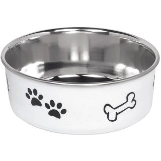 Nobby Fusion nerez miska s plast. opláštěním bílá 13cm,500ml