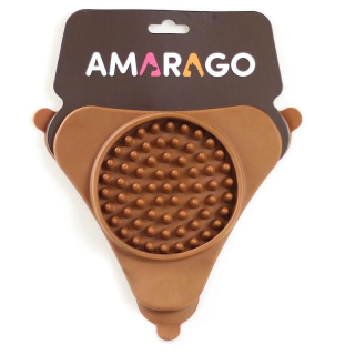 Amarago lízací podložka trojúhelník hnědý