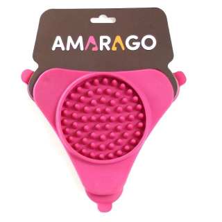 Amarago lízací podložka trojúhelník růžový