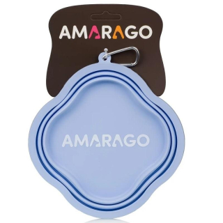 Amarago silikonová skládací miska 1000ml modrá