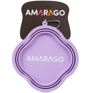 Amarago silikonová skládací miska 1000ml fialová